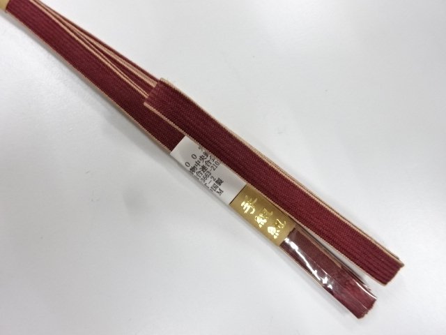  未使用品　正絹　帯留め用　手組三分紐